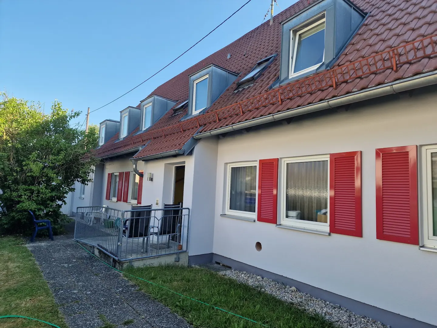 Haus am Grünland Augsburg from the back